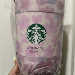 Starbucks Tokyo Japan Sakura 2025 Blanket