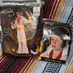 KIDS (8-10yrs) ELVIS UNION PLAZA  COSTUME + Wig