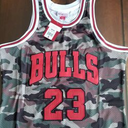 Michael Jordan Camo Chicago Bulls Jersey