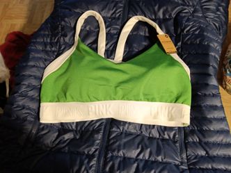 Pink sport bra