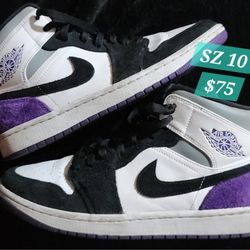 JORDAN 1 MID  Se Purple SZ 10