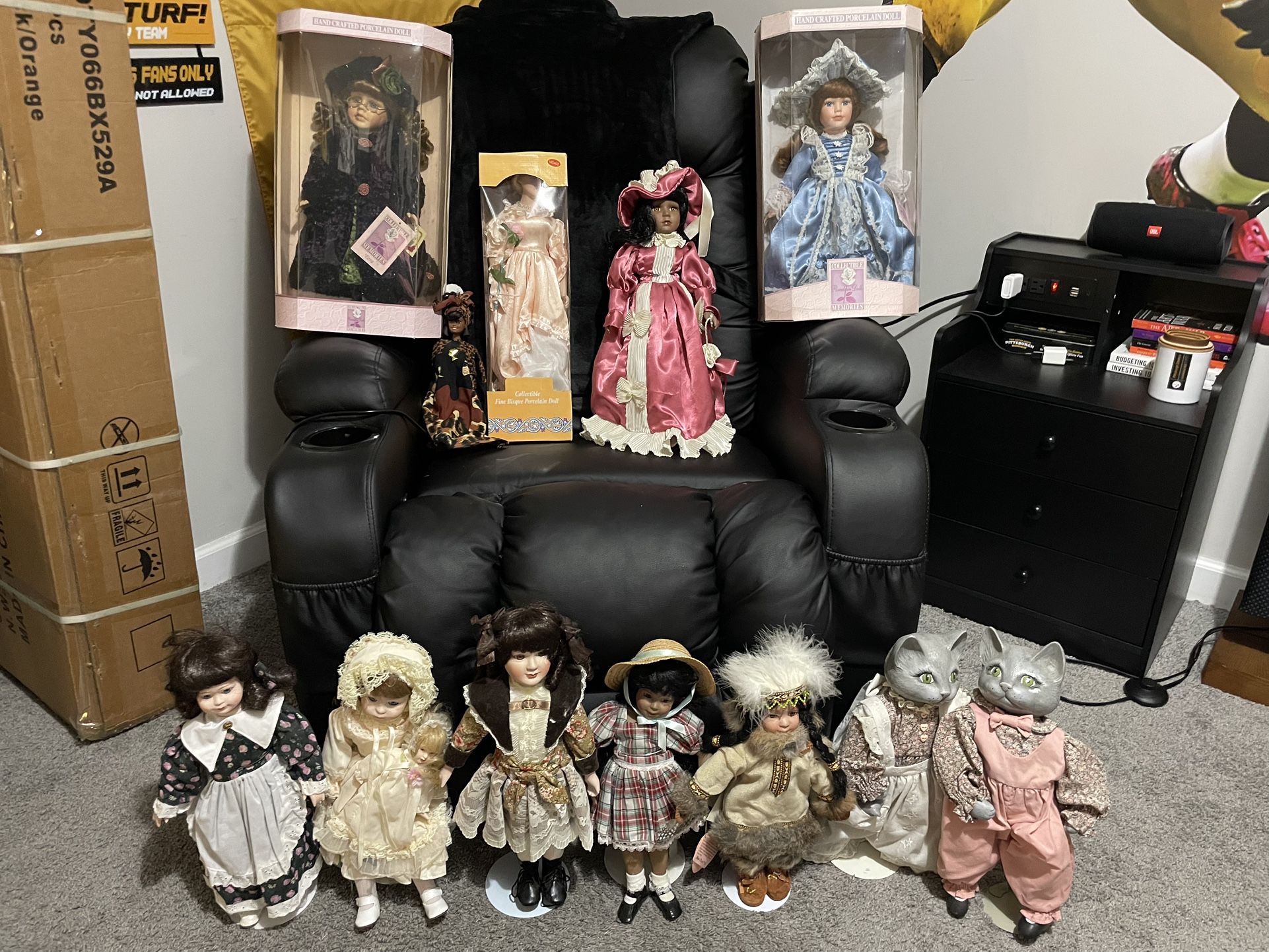 Vintage Porcelain Dolls (priced separately)