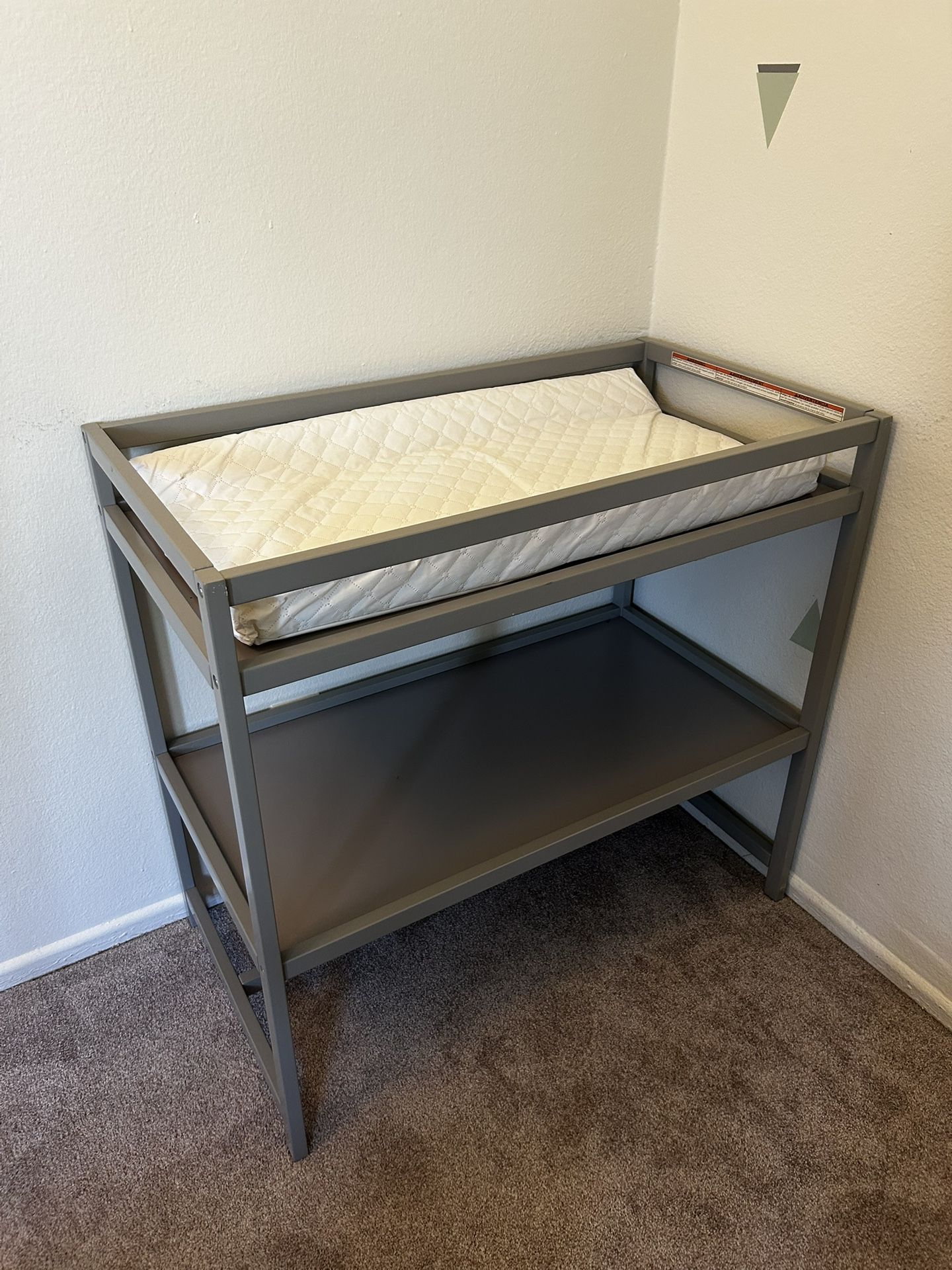 Delta Baby Nursery Diaper Changing Table w/Storage Shelf