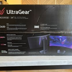 LG 34-inch Ultrawide OLED CURVED Gaming Monitor