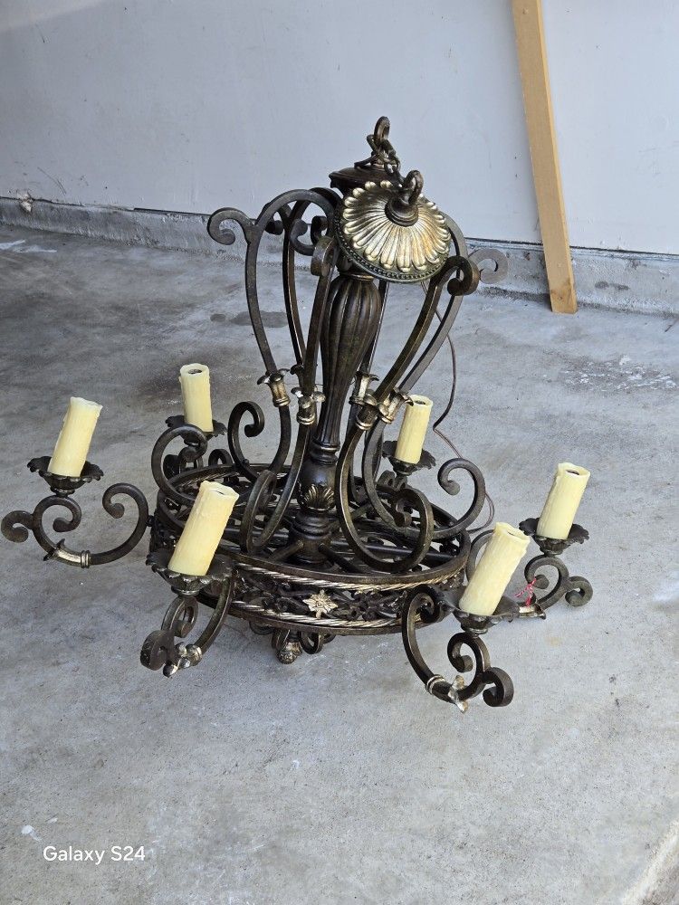 Lamp,metal Frame 6 Lights