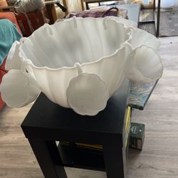 Milk Glass Punchbowl