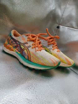 ASICS Gel-Nimbus 23 Shoes Womens Size 6.5 Hot Pink Sour Yuzu Color Injection Low