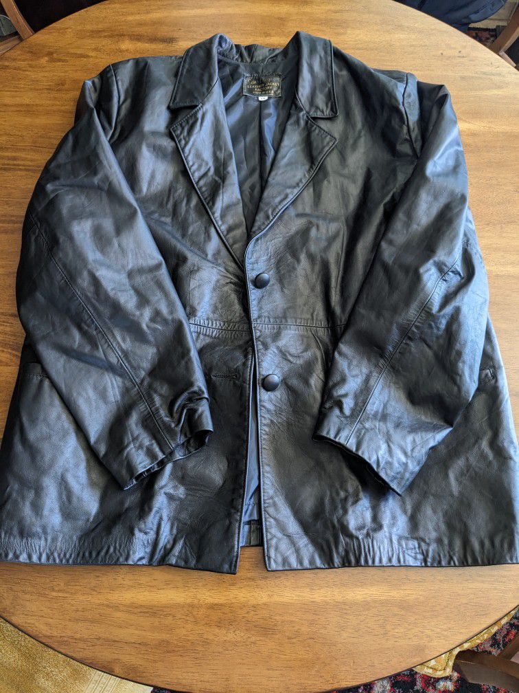Vintage Leather Jacket. San Diego Leather Factory. Women's Size 14. Pick Up Lemon Grove.