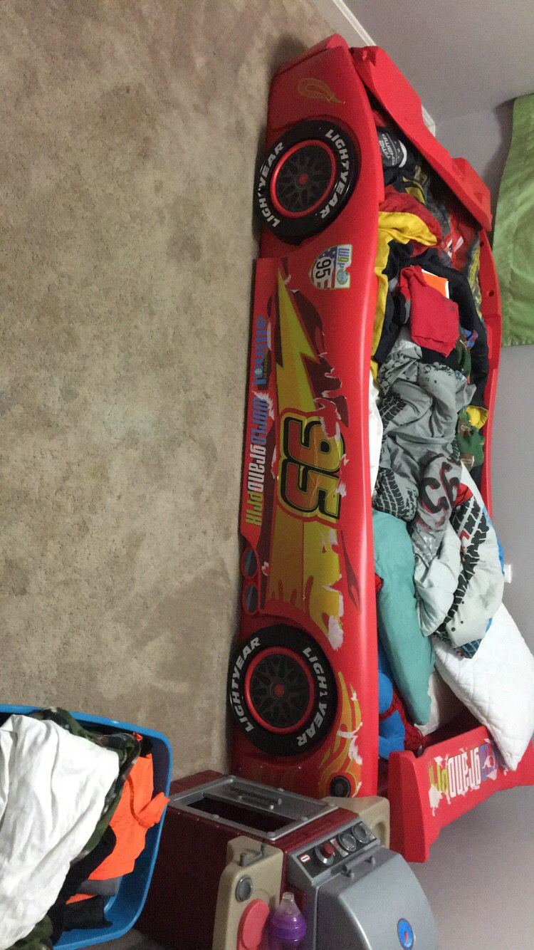 Lightning McQueen twin bed frame ONLY
