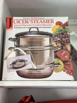 Deluxe 18/10 Stainless Steel Multipurpose Juicer & Steamer (8L) – Used Once, Like New
