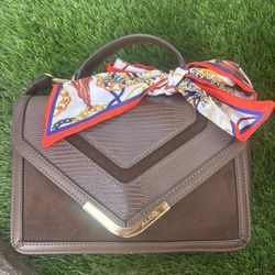  Aldo Purse Brown Leather 