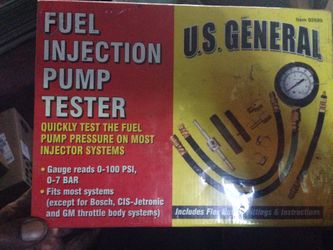Fuel injection and pump tester