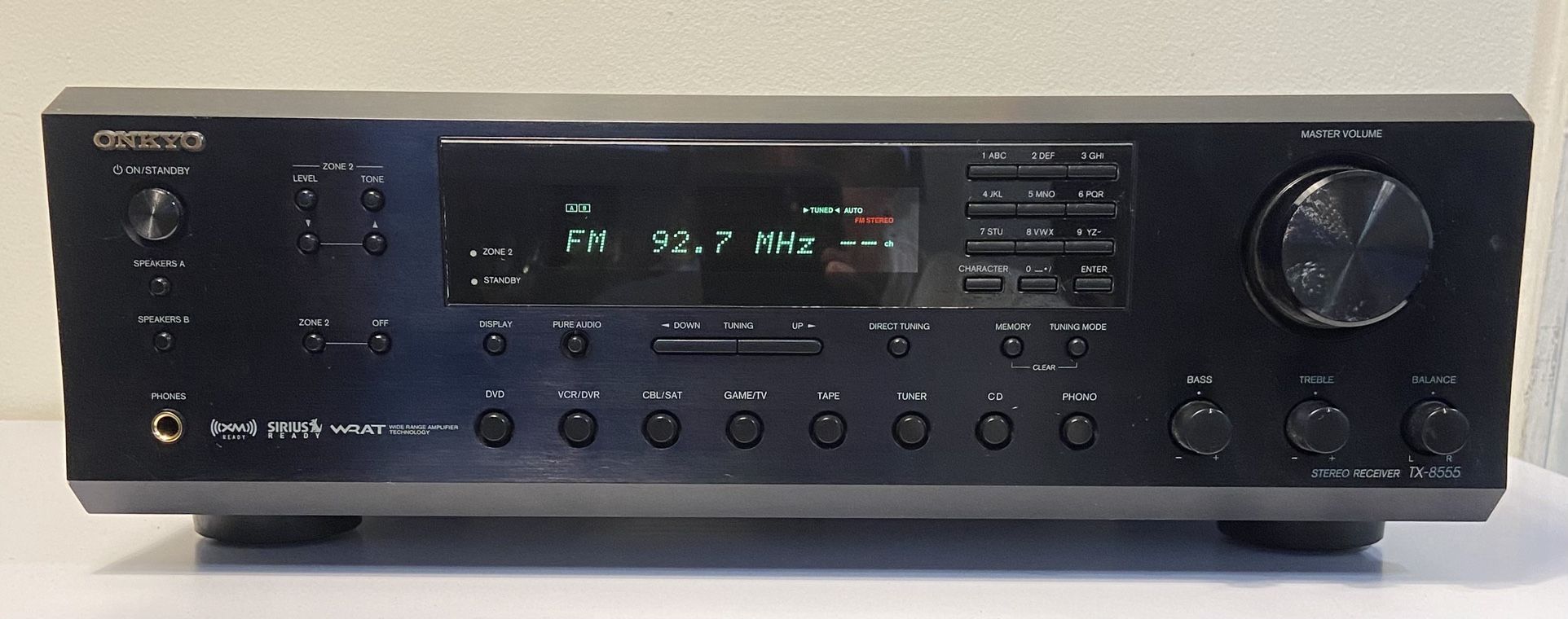 Onkyo TX-8555 2 Channel 100 Watt Receiver bundled w/ remote Tested & Works (#620)