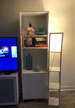 Set of 2 White Bookshelves