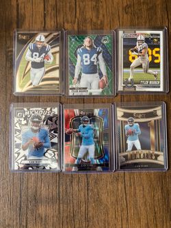 Tyler Warren & Cam Ward RC NFL Card Lot (6)
