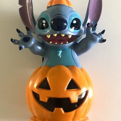 Disney Pumpkin Stitch Halloween Figurine