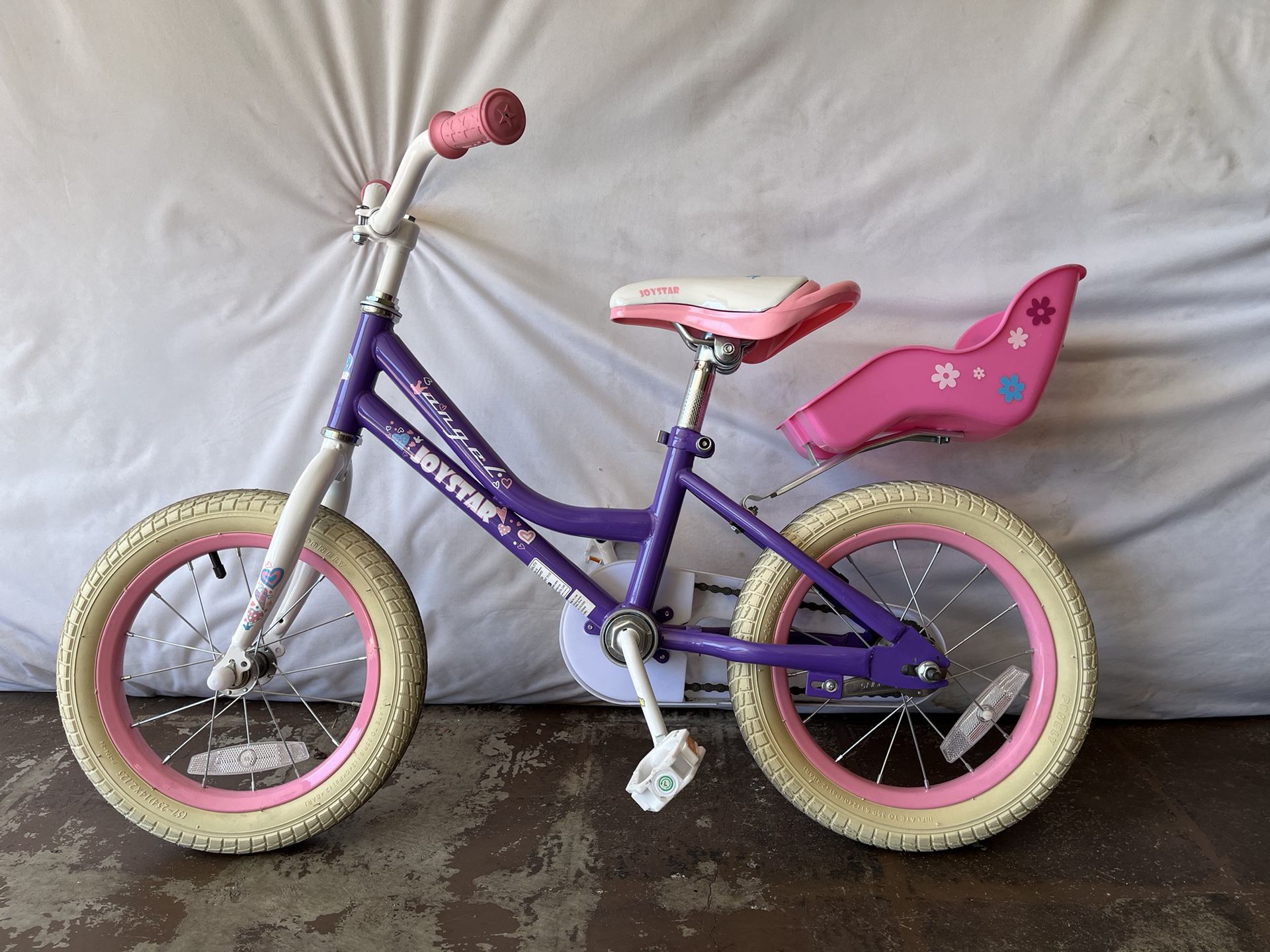 14” Little Girls Bike - Comes With Training Wheels