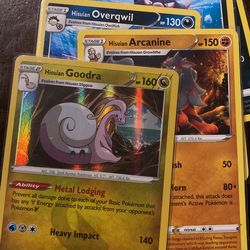 Pokemon TCG | Hisuian Goodra , Arcanine , Overqwil , Qwilfish , Electrode & Sneasel