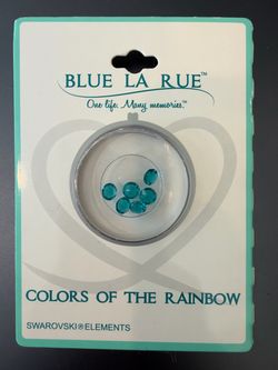 Blue La Rue Swarovski Elements Teal Crystals