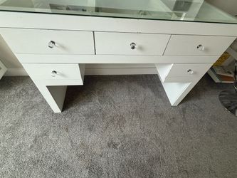 White vanity