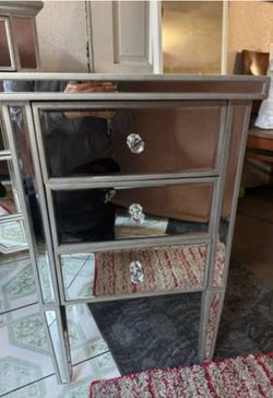 2pcs mirror night stands