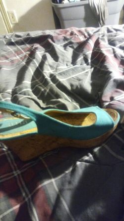 Turqouise wedges