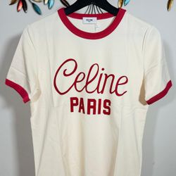 CELINE PARIS BOXY T-SHIRT COTTON JERSEY 