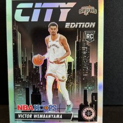 2023-24 Panini Nba Hoops Premium Stock - City Edition Victor Wembanyama #25 (RC)