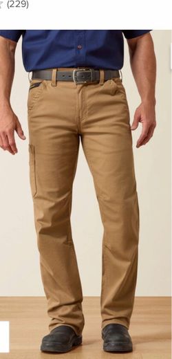 Ariat Rebar M4 relaxed boot cut work pants.