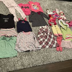 Several Little Girl Clothes, Size 4 To 5T