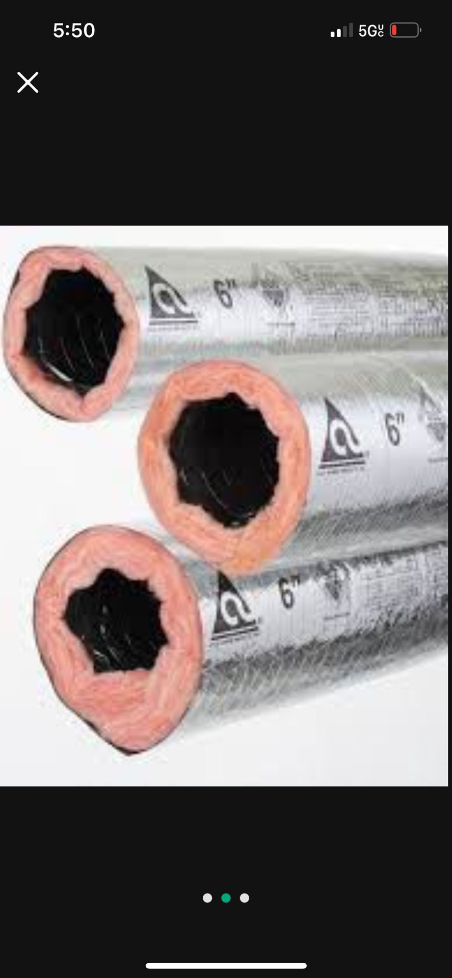 Ductwork 25ft Flex Duct Ducting