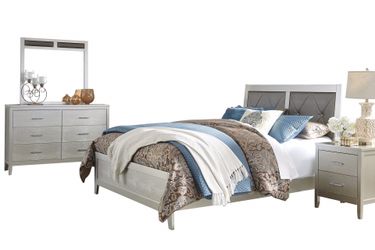 Stunning grey bedroom set