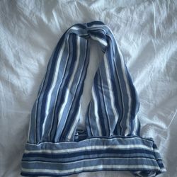 hatler blue tie top