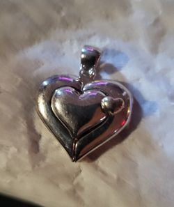 Sterling Silver Foldable Heart Pendant and Other Items