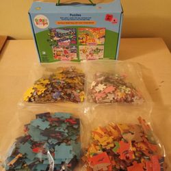 4 PUZZLES * Kids* GIGGLE SCAPES *$5.