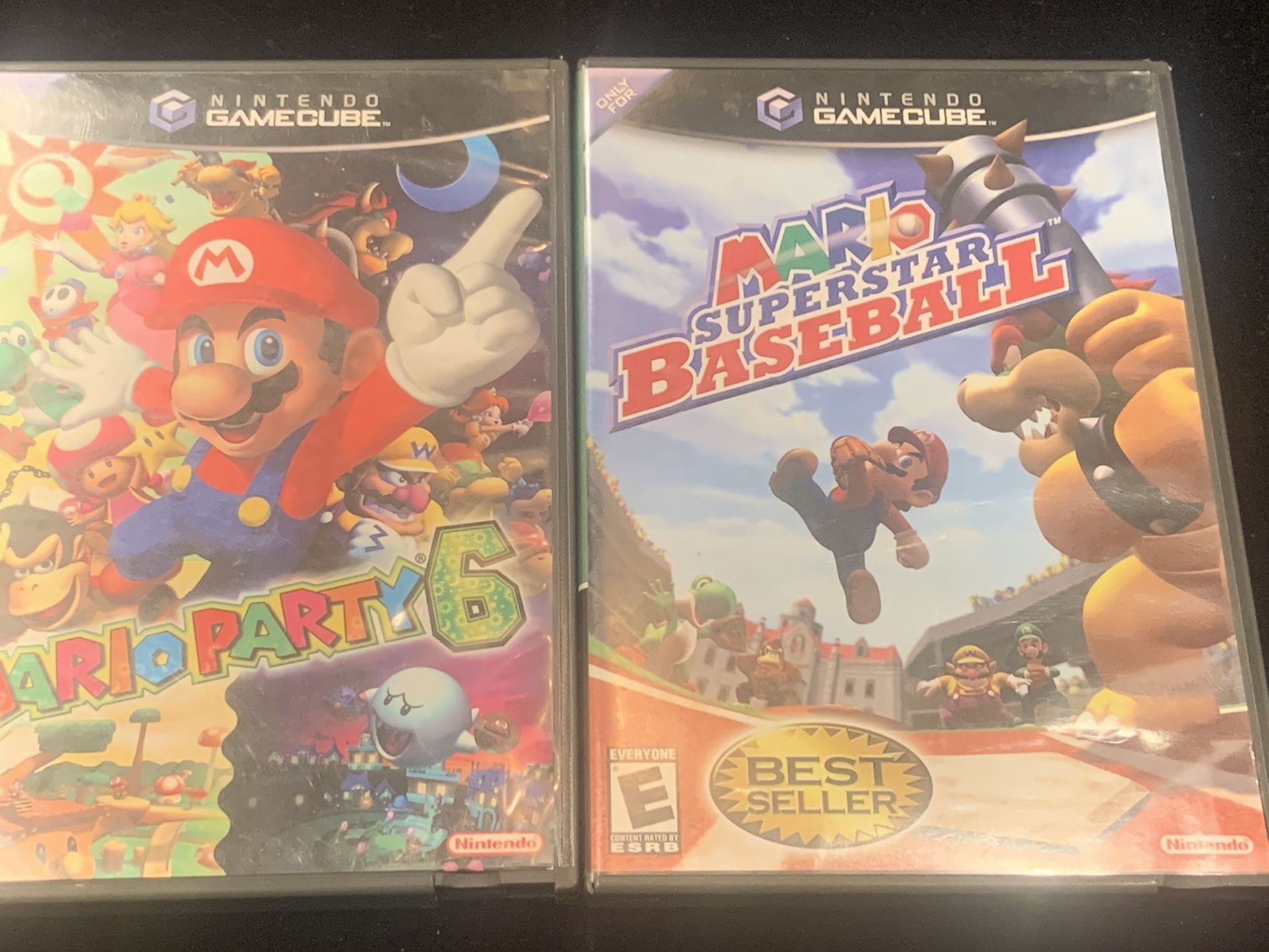 Nintendo GameCube Game Lot(2 Games)MARIO PARTY 6 MARIO SUPERSTAR BASEBALL