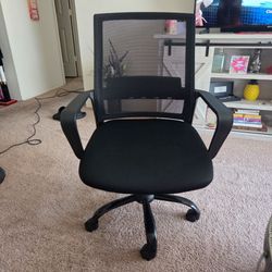 Black Mesh Office Chair – $50