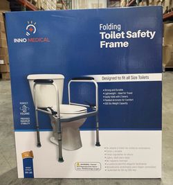 Innomedical Toilet Safety Rails Adjustable Toilet Safety Frame