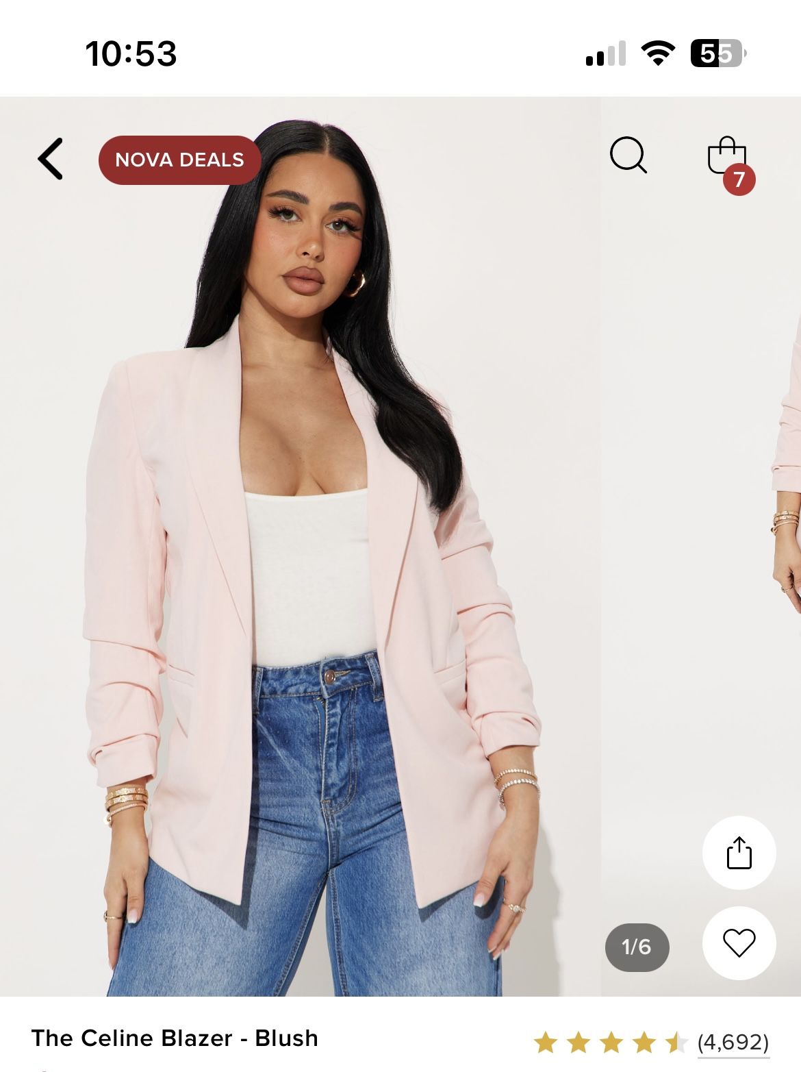 Blush Blazer