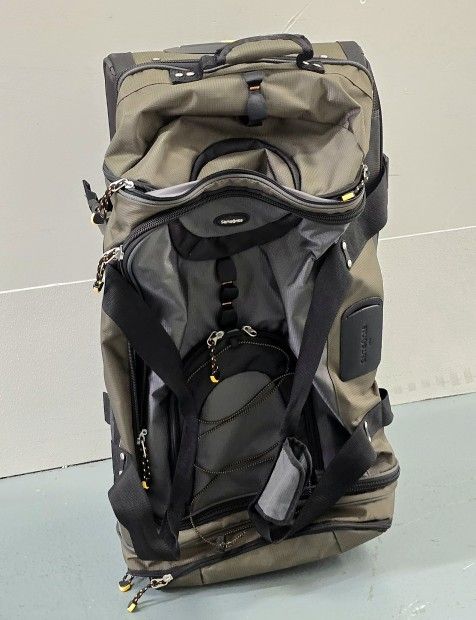 Samsonite Rolling Suitcase with Backpack Strap Luggage Duffel Bag