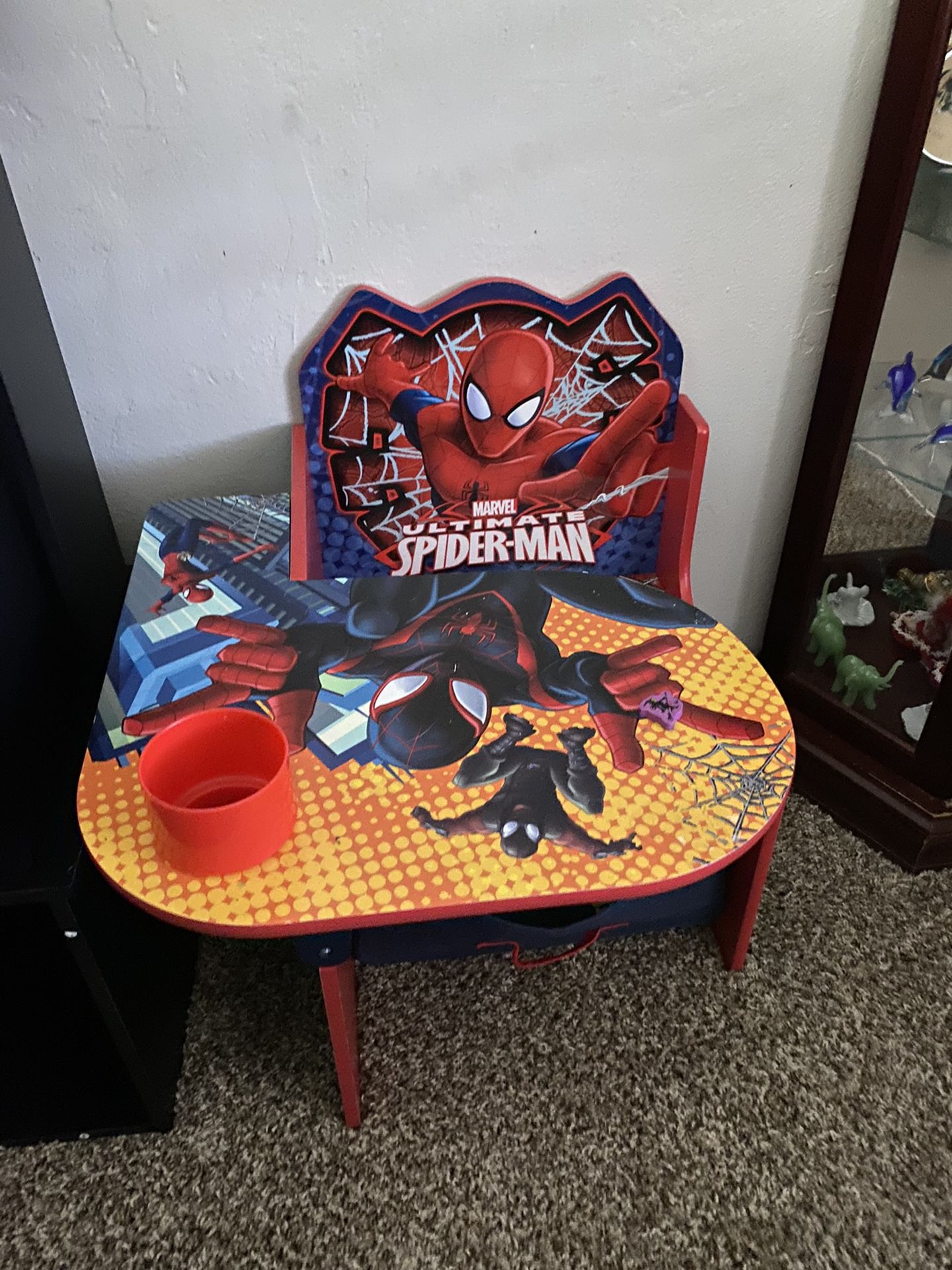 Toddler Spider-Man Chair Desk