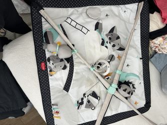 Tiny Love Black & White Gymini Infant Baby Activity Play Mat With-Book, Magical Tales, Deluxe