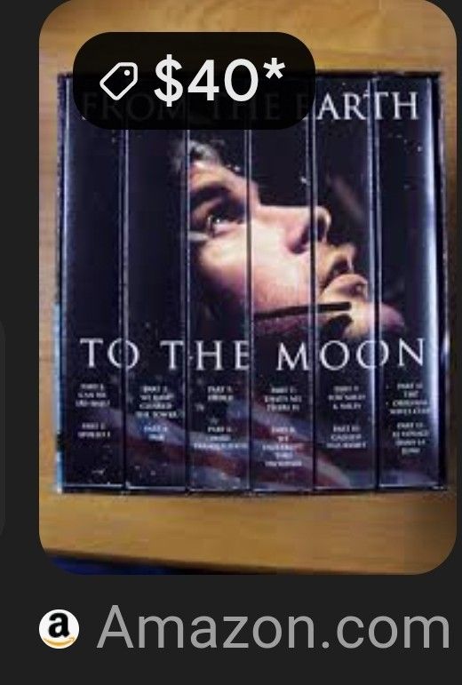 FROM THE EARTH TO THE MOON & THE CENTURY AMERICA'S TIME - VHS New to EUC