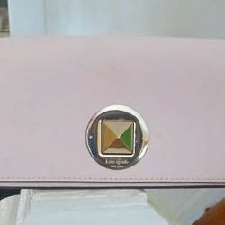 Kate Spade Keira Newbury Lane Ballet Slipper Pink Leather Clutch