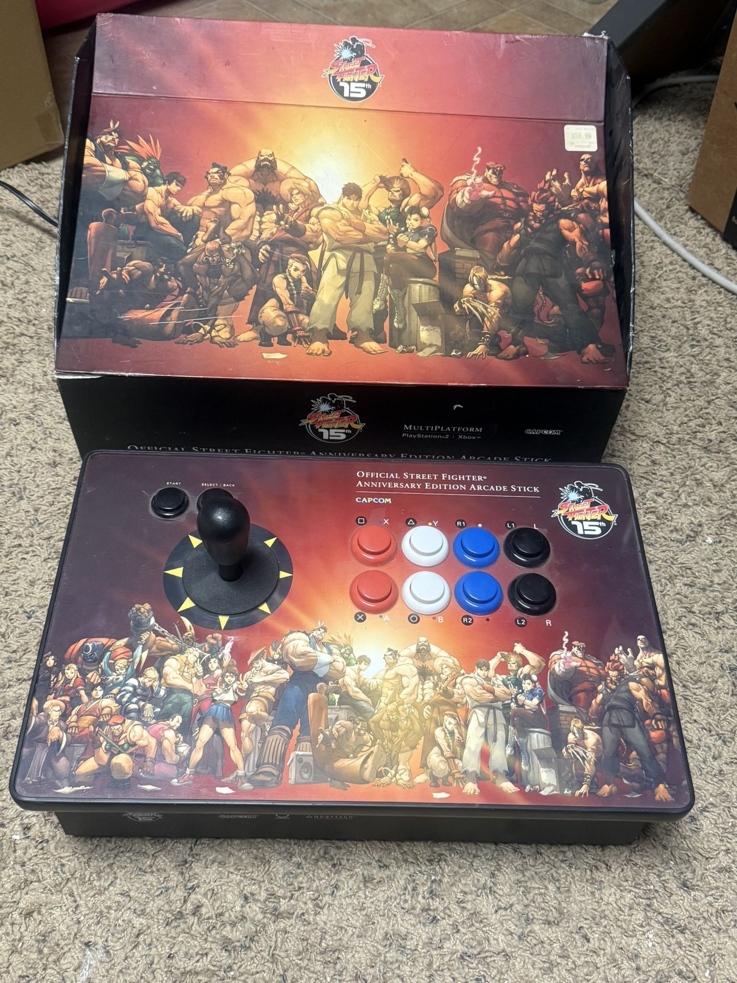 Street Fighter 15th Anniversary Edition Arcade Stick PS2/Xbox Arcade Stick used