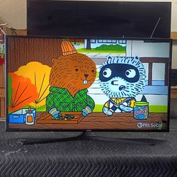 50 Inch Samsung Smart Beautiful Tv Comes With Remote Control Shows Great Quality Clear Picture Works Perfect Guaranteed 