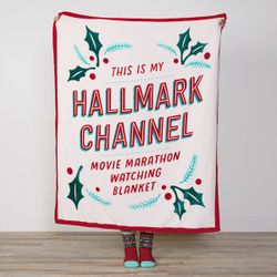 Hallmark Brand Channel Movie Marathon Watching Blanket Christmas