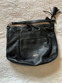 Black Leather Coach Crossbody
