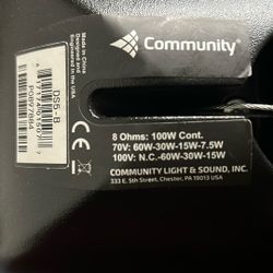 Community DS5-B 8 ohms Speaker
