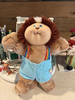 RARE Vintage 1985 All Original Coleco Cabbage Patch Kid Doll Koosa Plush Animal